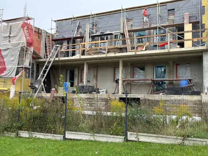 Stahlbetonarbeiten auf der Baustelle