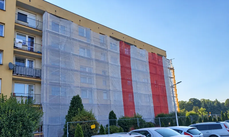 Fassadenarbeiten an einem Mehrfamilienhaus in Gogolin