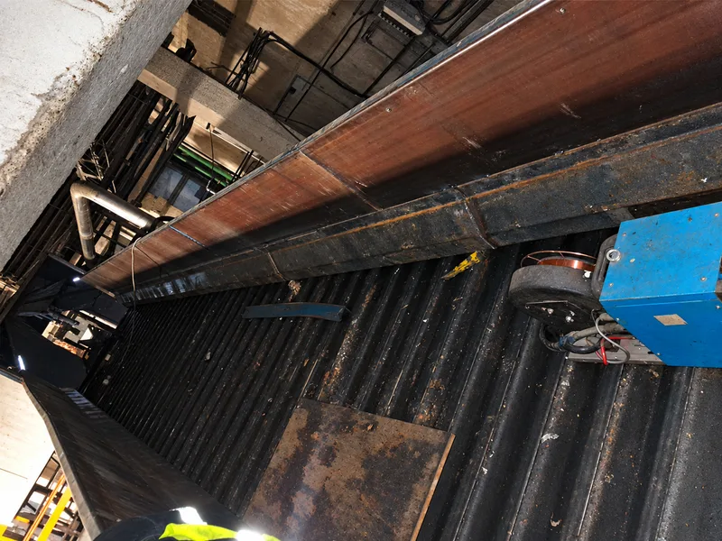 Reparaturen von Maschinenbauteilen und Schweißarbeiten