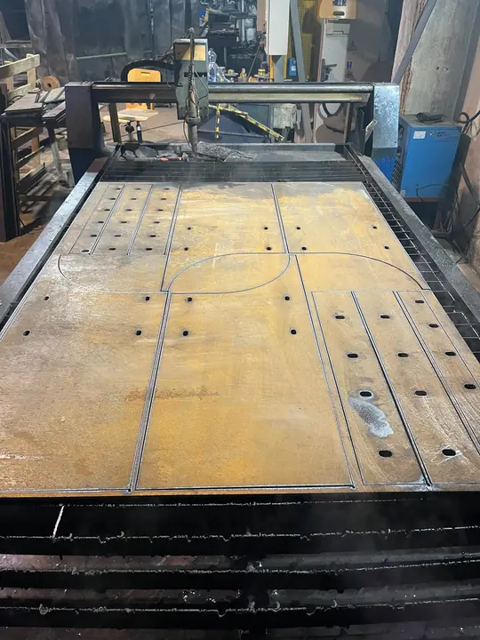 Blech nach dem CNC-Schneiden